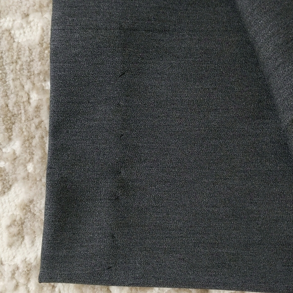 Express Editor Heathered Viscose Blend Trouser Pants 6 Gray - Picture 11 of 16